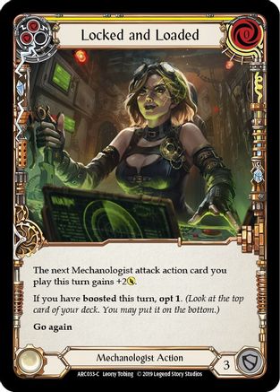 Locked and Loaded (Yellow) (ARC033) - Arcane Rising 1st Edition
