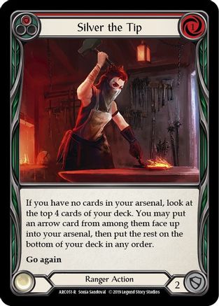 Silver the Tip (Red) (ARC051) - Arcane Rising Unlimited Edition Rainbow Foil