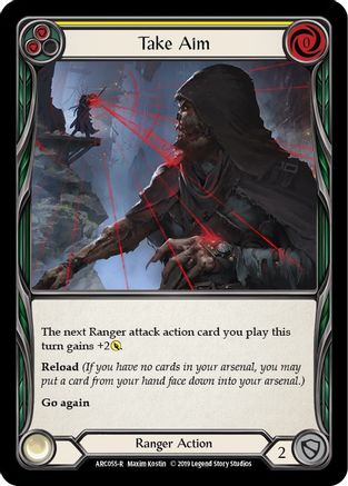 Take Aim (Yellow) (ARC055) - Arcane Rising 1st Edition Rainbow Foil