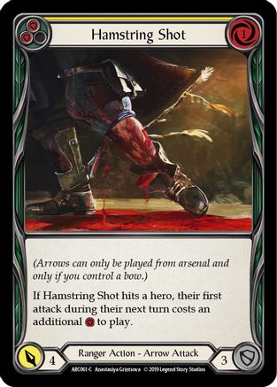 Hamstring Shot (Yellow) (ARC061) - Arcane Rising Unlimited Edition Rainbow Foil