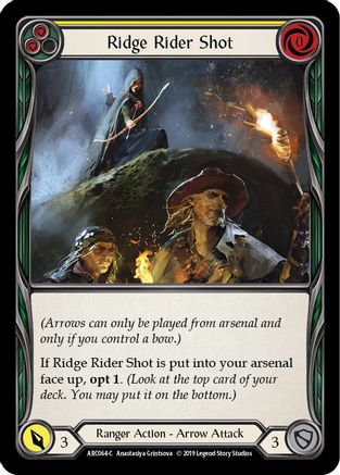 Ridge Rider Shot (Yellow) (ARC064) - Arcane Rising 1st Edition