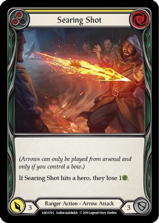 Searing Shot (Yellow) (ARC070) - Arcane Rising Unlimited Edition