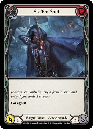 Sic 'Em Shot (Red) (ARC072) - Arcane Rising 1st Edition
