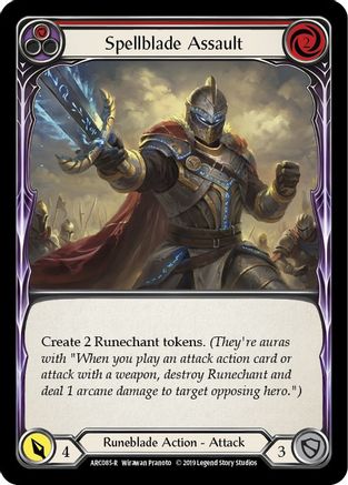 Spellblade Assault (Red) (ARC085) - Arcane Rising Unlimited Edition
