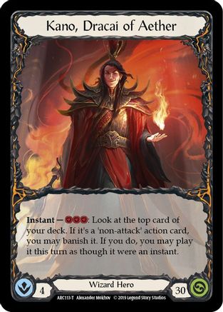 Kano, Dracai of Aether // Nebula Blade (ARC113) - Arcane Rising Unlimited Edition