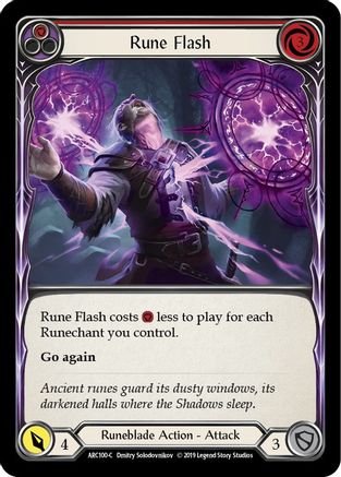 Rune Flash (Red) (ARC100) - Arcane Rising Unlimited Edition