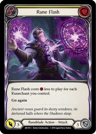 Rune Flash (Yellow) (ARC101) - Arcane Rising 1st Edition