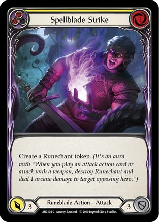 Spellblade Strike (Yellow) (ARC104) - Arcane Rising 1st Edition