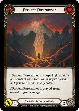 Fervent Forerunner (Blue) (ARC184) - Arcane Rising 1st Edition