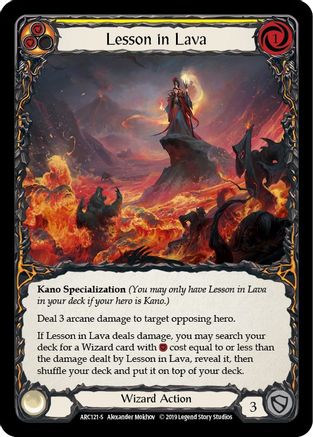 Lesson in Lava (ARC121) - Arcane Rising Unlimited Edition Rainbow Foil