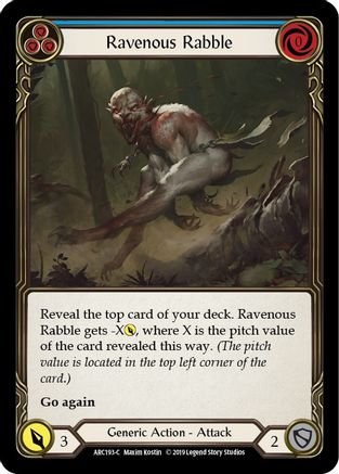 Ravenous Rabble (Blue) (ARC193) - Arcane Rising Unlimited Edition