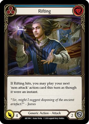 Rifting (Blue) (ARC196) - Arcane Rising Unlimited Edition Rainbow Foil