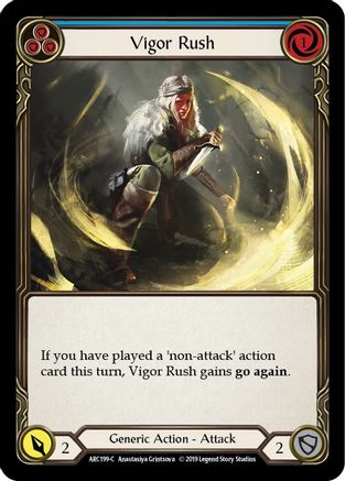 Vigor Rush (Blue) (ARC199) - Arcane Rising Unlimited Edition