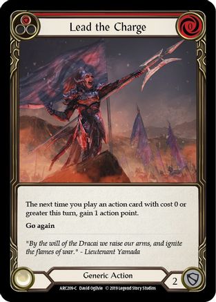 Lead the Charge (Red) (ARC209) - Arcane Rising Unlimited Edition