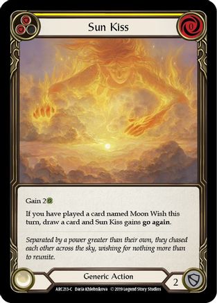 Sun Kiss (Yellow) (ARC213) - Arcane Rising 1st Edition