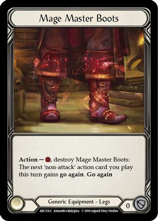 Mage Master Boots (ARC154) - Arcane Rising Unlimited Edition Rainbow Foil