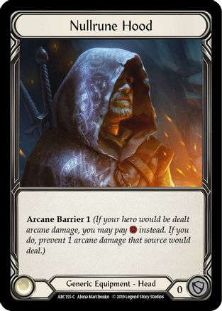 Nullrune Hood (ARC155) - Arcane Rising Unlimited Edition Rainbow Foil