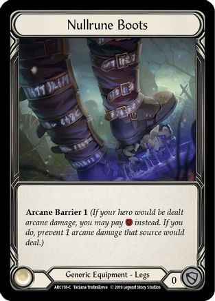 Nullrune Boots (ARC158) - Arcane Rising Unlimited Edition Rainbow Foil