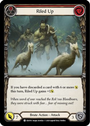 Riled Up (Red) (CRU016) - Crucible of War Unlimited Edition