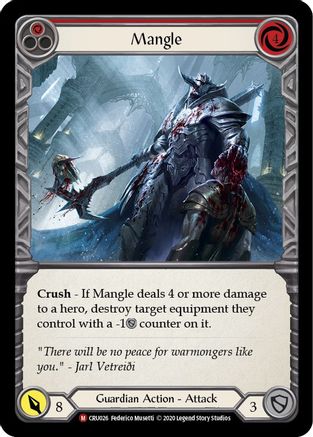Mangle (CRU026) - Crucible of War Unlimited Edition Rainbow Foil