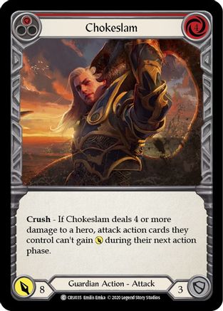 Chokeslam (Red) (CRU035) - Crucible of War 1st Edition Rainbow Foil