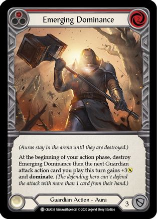 Emerging Dominance (Red) (CRU038) - Crucible of War Unlimited Edition