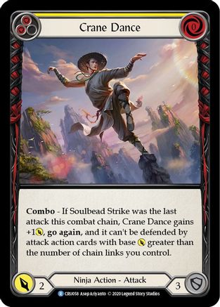 Crane Dance (Yellow) (CRU058) - Crucible of War Unlimited Edition Rainbow Foil