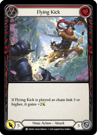 Flying Kick (Red) (CRU063) - Crucible of War 1st Edition Rainbow Foil