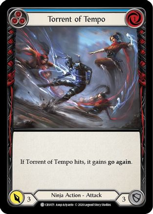 Torrent of Tempo (Blue) (CRU071) - Crucible of War Unlimited Edition Rainbow Foil