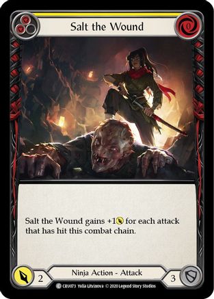 Salt the Wound (CRU073) - Crucible of War 1st Edition Rainbow Foil