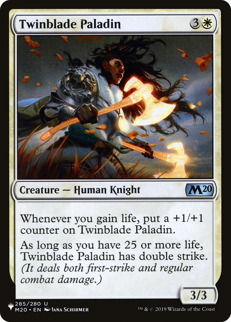 Twinblade Paladin (LIST-M20-285) - The List