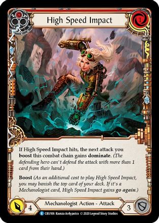 High Speed Impact (Red) (CRU106) - Crucible of War Unlimited Edition Rainbow Foil