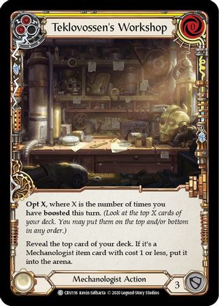 Teklovossen's Workshop (Yellow) (CRU116) - Crucible of War 1st Edition
