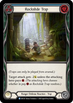 Rockslide Trap (CRU128) - Crucible of War 1st Edition Rainbow Foil