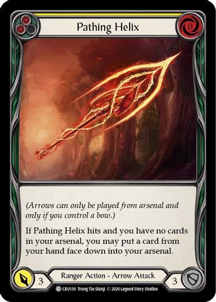 Pathing Helix (Yellow) (CRU130) - Crucible of War Unlimited Edition Rainbow Foil