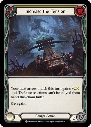 Increase the Tension (Yellow) (CRU136) - Crucible of War Unlimited Edition Rainbow Foil