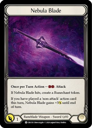 Nebula Blade (CRU139) - Crucible of War Unlimited Edition Rainbow Foil
