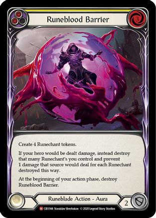 Runeblood Barrier (CRU144) - Crucible of War Unlimited Edition Rainbow Foil