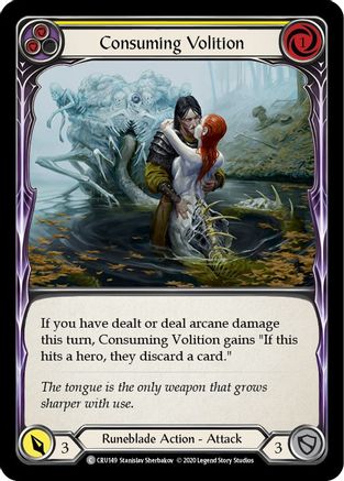 Consuming Volition (Yellow) (CRU149) - Crucible of War Unlimited Edition
