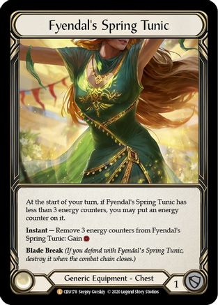 Fyendal's Spring Tunic (CRU178) - Crucible of War 1st Edition