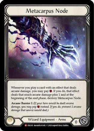 Metacarpus Node (CRU161) - Crucible of War Unlimited Edition Rainbow Foil