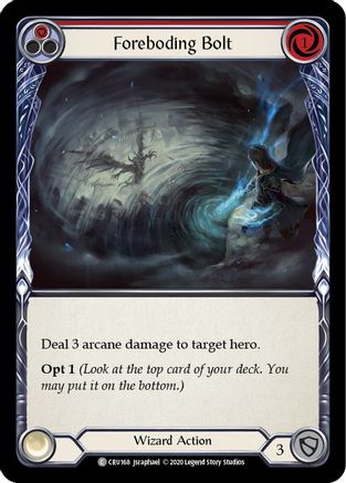 Foreboding Bolt (Red) (CRU168) - Crucible of War 1st Edition