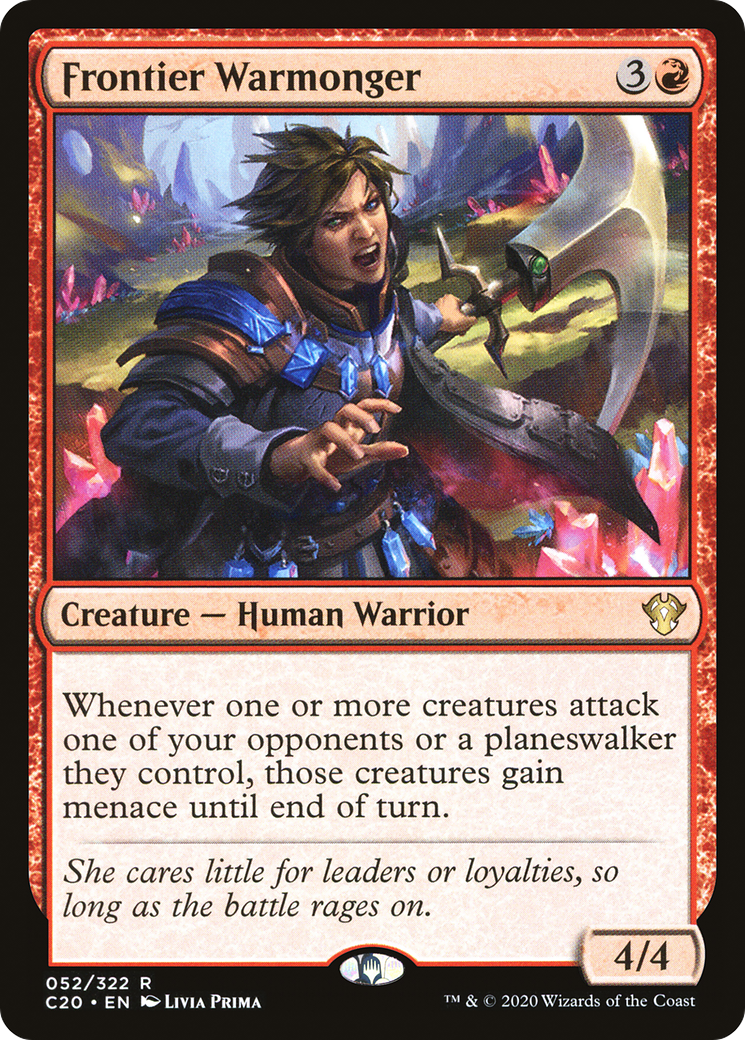 Frontier Warmonger (C20-052) - Commander 2020