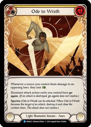 Ode to Wrath (MON013) - Monarch Unlimited Edition Rainbow Foil