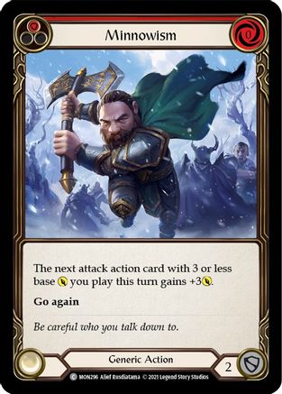 Minnowism (Red) (MON296) - Monarch 1st Edition Rainbow Foil