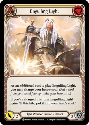 Engulfing Light (Yellow) (MON049) - Monarch 1st Edition Rainbow Foil