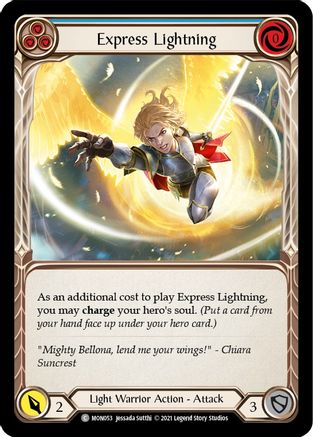 Express Lightning (Blue) (MON053) - Monarch 1st Edition