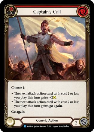Captain's Call (Red) (MON260) - Monarch 1st Edition