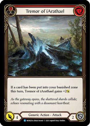 Tremor of iArathael (Red) (MON254) - Monarch Unlimited Edition