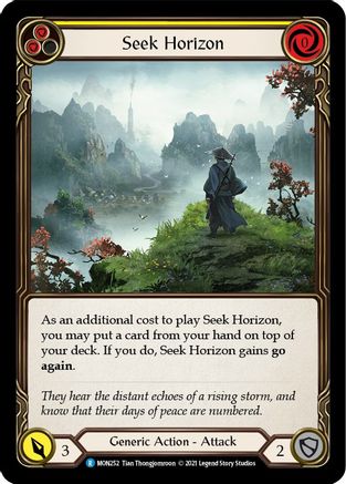 Seek Horizon (Yellow) (MON252) - Monarch 1st Edition Rainbow Foil